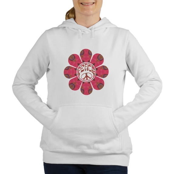 CafePress - Peace Flower Affection - Women's Hooded Sweatshirt