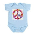 thumbnail image 1 of CafePress - Peace Flowers Infant Bodysuit - Baby Light Bodysuit, Size Newborn - 24 Months, 1 of 4