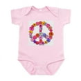 thumbnail image 1 of CafePress - Peace Flowers Infant Bodysuit - Baby Light Bodysuit, Size Newborn - 24 Months, 1 of 4