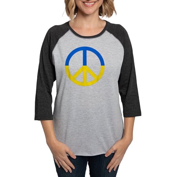 CafePress - Peace For Ukraine Lover I Stan Long Sleeve T Shirt - Womens Baseball Tee