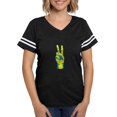 thumbnail image 1 of CafePress - Peace For Ukraine Ukrainian Hand Peace Sig T Shirt - Womens Football Shirt, 1 of 4