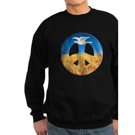CafePress - Peace In Ukraine - Classic Crew Neck Sweatshirt