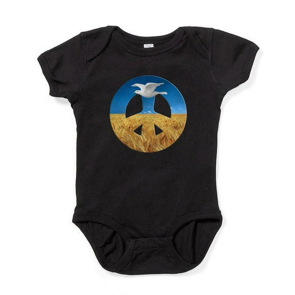 CafePress - Peace In Ukraine - Cute Infant Bodysuit Baby Romper - Size Newborn - 24 Months