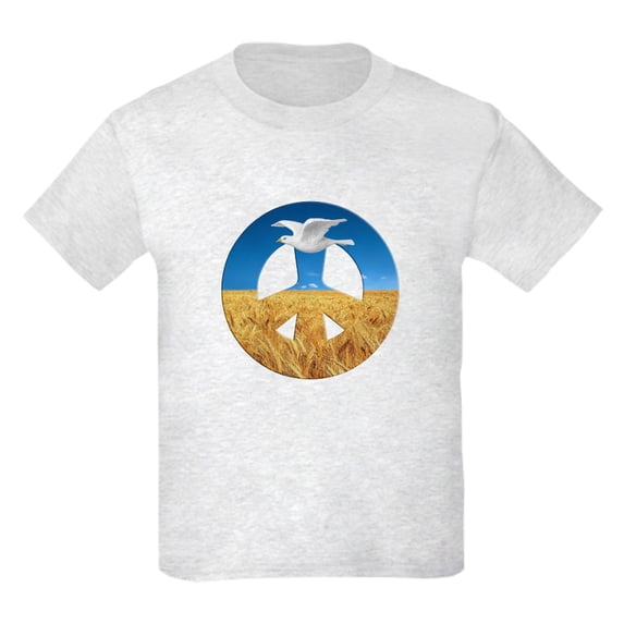CafePress - Peace In Ukraine Kids T Shirt - Light T-Shirt Kids XS-XL