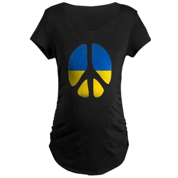 CafePress - Peace In Ukraine Maternity T Shirt - Maternity Dark T-Shirt