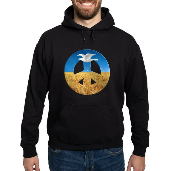 CafePress - Peace In Ukraine - Pullover Hoodie, Classic, Comfortable Hooded Sweatshirt