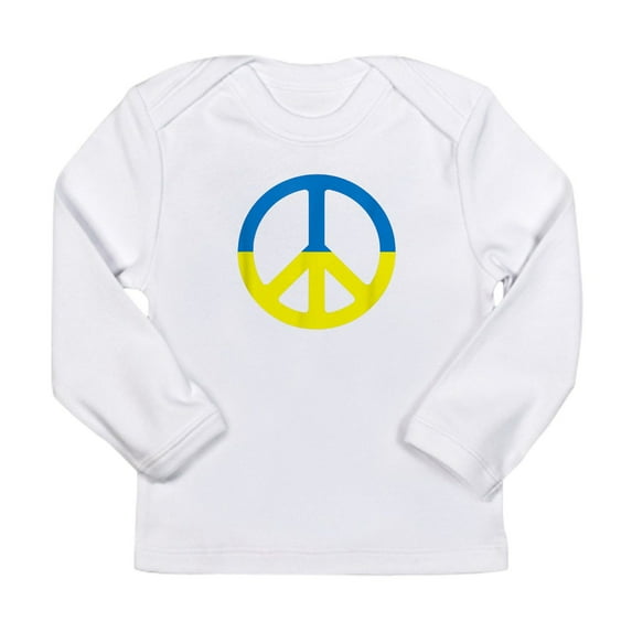 CafePress - Peace In Ukraine. Stand With U Long Sleeve T Shirt - Long Sleeve Infant T-Shirt