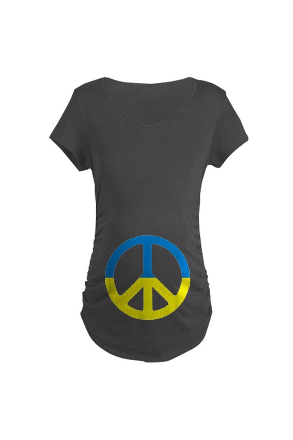 - Peace In Ukraine. Stand With Ukr Maternity T Shirt - Maternity Dark T-Shirt