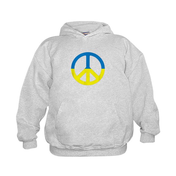 CafePress - Peace In Ukraine. Stand With Ukraine. S Sweatshirt - Kids Hooded Sweatshirt, Classic Hoodie
