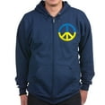 thumbnail image 1 of CafePress - Peace In Ukraine. Stand With Ukraine. S Sweatshirt - Zip Hoodie, Classic Hooded Sweatshirt with Metal Zipper, 1 of 4