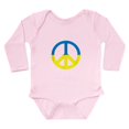 thumbnail image 1 of CafePress - Peace In Ukraine. Stand With Ukraine. Su Body Suit - Long Sleeve Cotton Baby Bodysuit, 1 of 4