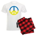 thumbnail image 1 of CafePress - Peace In Ukraine. Stand With Ukraine. Supp Pajamas - Men's Light Loose Fit Cotton Pajama Set, 1 of 7