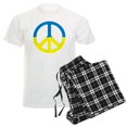 thumbnail image 1 of CafePress - Peace In Ukraine. Stand With Ukraine. Supp Pajamas - Men's Light Loose Fit Cotton Pajama Set, 1 of 7