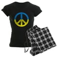 thumbnail image 1 of CafePress - Peace In Ukraine. Stand With Ukraine. Supp Pajamas - Women's Short Sleeve Print T-Shirt and Pants Dark Cotton Pajama Set, 1 of 7