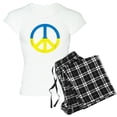 thumbnail image 1 of CafePress - Peace In Ukraine. Stand With Ukraine. Supp Pajamas - Women's Short Sleeve Print T-Shirt and Pants Light Cotton Pajama Set, 1 of 7