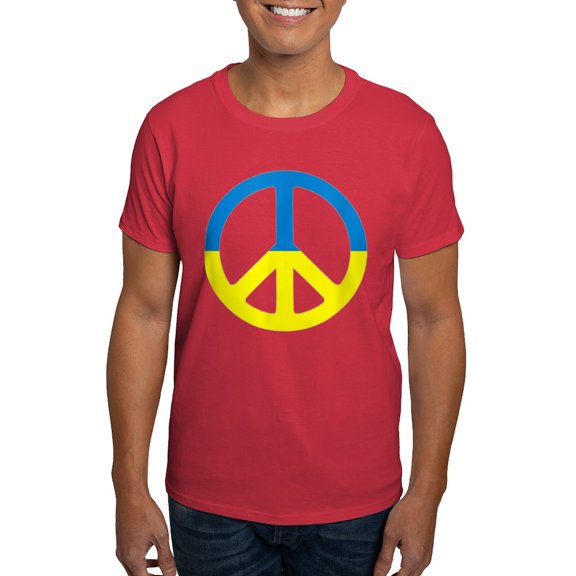 CafePress - Peace In Ukraine. Stand With Ukraine. Supp T Shirt - Men's Classic Graphic Cotton T-Shirt