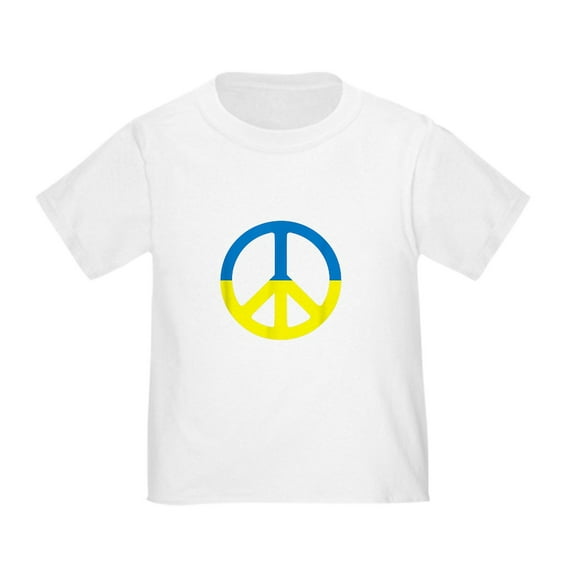 CafePress - Peace In Ukraine. Stand With Ukraine. Supp T Shirt - Cute Toddler T-Shirt, 100% Cotton