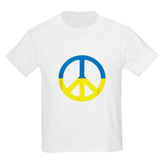 CafePress - Peace In Ukraine. Stand With Ukraine. Supp T Shirt - Light T-Shirt Kids XS-XL