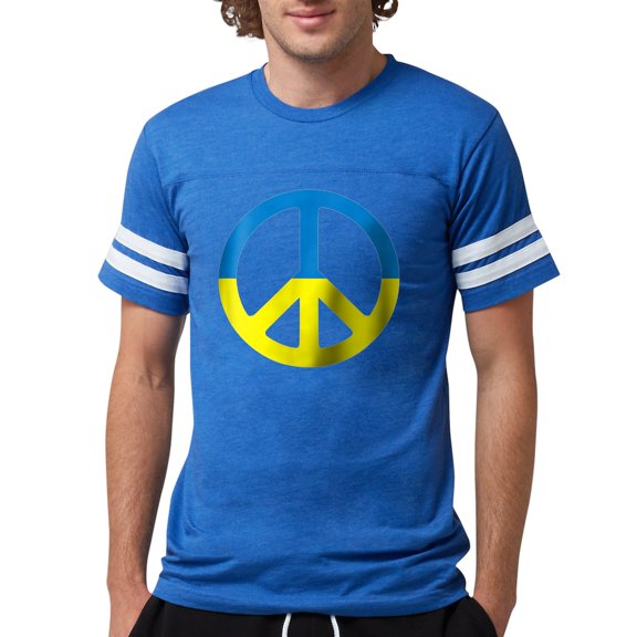 CafePress - Peace In Ukraine. Stand With Ukraine. Supp T Shirt - Mens Football Shirt
