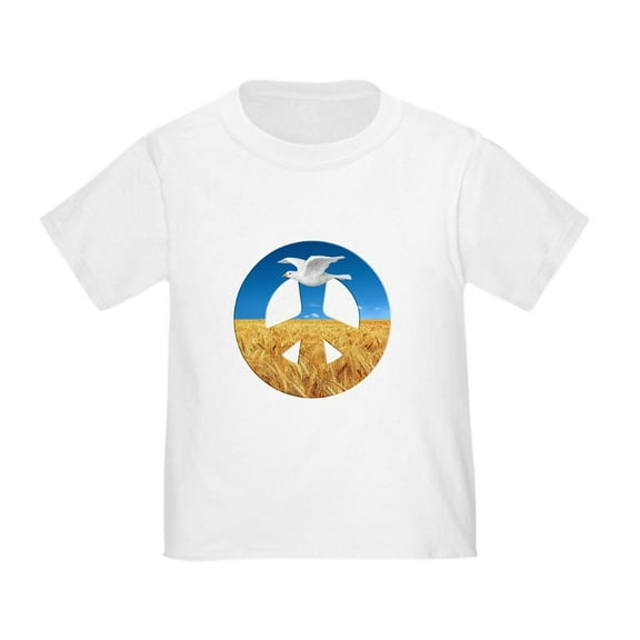 CafePress - Peace In Ukraine Toddler T Shirt - Cute Toddler T-Shirt, 100% Cotton