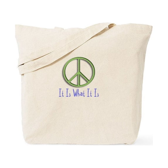 CafePress - Peace. It Is What It Is Tote Bag - Unisex Canvas Tote Bag, Beige, 1-Piece