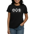 thumbnail image 1 of CafePress - Peace Love Alpacas Women's Dark T Shirt - Women's Traditional Fit Dark T-Shirt, 1 of 4