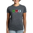 thumbnail image 1 of CafePress - Peace Love Archery Women's Dark T Shirt - Women's Traditional Fit Dark T-Shirt, 1 of 4