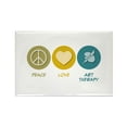 thumbnail image 1 of CafePress - Peace Love Art Therapy - Rectangle Magnet, 2"x3" Refrigerator Magnet, 1 of 3