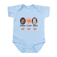 thumbnail image 1 of CafePress - Peace Love Bake Bakers Baking Infant Onesie - Baby Light Bodysuit, Size Newborn - 24 Months, 1 of 4