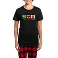 thumbnail image 1 of CafePress - Peace Love Basketball Women's Dark Pajamas - Women's Short Sleeve Print T-Shirt and Pants Dark Cotton Pajama Set, 1 of 7
