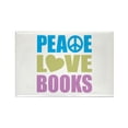 thumbnail image 1 of CafePress - Peace Love Books - Rectangle Magnet, 2"x3" Refrigerator Magnet, 1 of 3