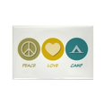 thumbnail image 1 of CafePress - Peace Love Camp - Rectangle Magnet, 2"x3" Refrigerator Magnet, 1 of 3