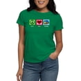 thumbnail image 1 of CafePress - Peace Love Camping Women's Dark T Shirt - Women's Traditional Fit Dark T-Shirt, 1 of 4