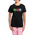 thumbnail image 1 of CafePress - Peace Love Comics Women's Dark Pajamas - Women's Short Sleeve Print T-Shirt and Pants Dark Cotton Pajama Set, 1 of 7