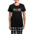 thumbnail image 1 of CafePress - Peace Love Comics Women's Dark Pajamas - Women's Short Sleeve Print T-Shirt and Pants Dark Cotton Pajama Set, 1 of 7