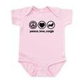 thumbnail image 1 of CafePress - Peace Love Corgis Baby Light Bodysuit - Baby Light Bodysuit, Size Newborn - 24 Months, 1 of 4