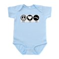 thumbnail image 1 of CafePress - Peace Love Cuba Infant Bodysuit - Baby Light Bodysuit, Size Newborn - 24 Months, 1 of 4