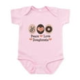 thumbnail image 1 of CafePress - Peace Love Doughnuts Donut Infant Bodysuit - Baby Light Bodysuit, Size Newborn - 24 Months, 1 of 4