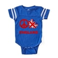 thumbnail image 1 of CafePress - Peace Love England - Cute Infant Baby Football Bodysuit, 1 of 3