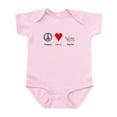 thumbnail image 1 of CafePress - Peace Love Garlic Infant Bodysuit - Baby Light Bodysuit, Size Newborn - 24 Months, 1 of 4