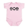 thumbnail image 1 of CafePress - Peace Love George Infant Bodysuit - Baby Light Bodysuit, Size Newborn - 24 Months, 1 of 4