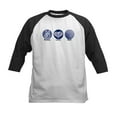thumbnail image 1 of CafePress - Peace Love Golf Kids Baseball Tee - Kids Cotton Baseball Jersey, 3/4 Sleeve Shirt, 1 of 4