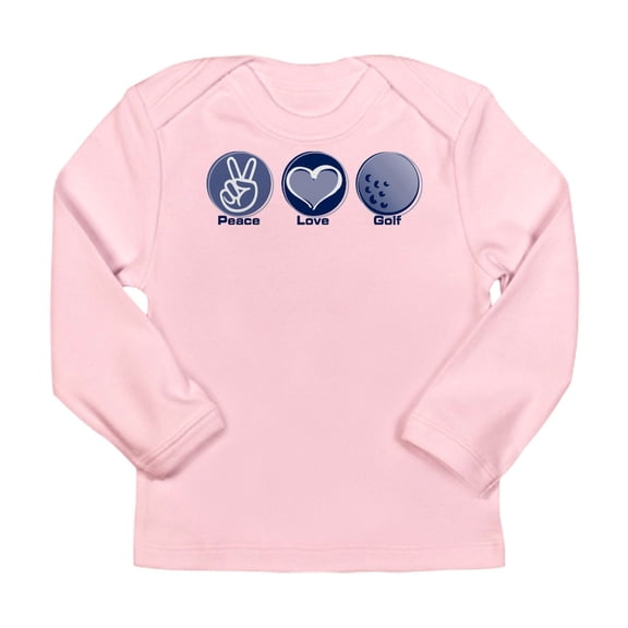 CafePress - Peace Love Golf Long Sleeve Infant T Shirt - Long Sleeve Infant T-Shirt