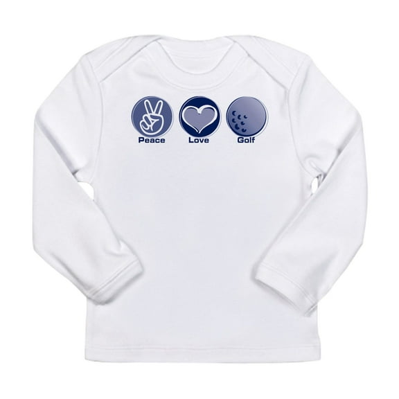 CafePress - Peace Love Golf Long Sleeve Infant T Shirt - Long Sleeve Infant T-Shirt