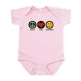 thumbnail image 1 of CafePress - Peace Love Happiness Infant Bodysuit - Baby Light Bodysuit, Size Newborn - 24 Months, 1 of 4