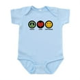 thumbnail image 1 of CafePress - Peace Love Happiness Infant Bodysuit - Baby Light Bodysuit, Size Newborn - 24 Months, 1 of 4