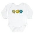 thumbnail image 1 of CafePress - Peace Love Hematology Body Suit - Long Sleeve Cotton Baby Bodysuit, 1 of 4