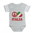 thumbnail image 1 of CafePress - Peace Love Italy - Cute Infant Baby Football Bodysuit, 1 of 3