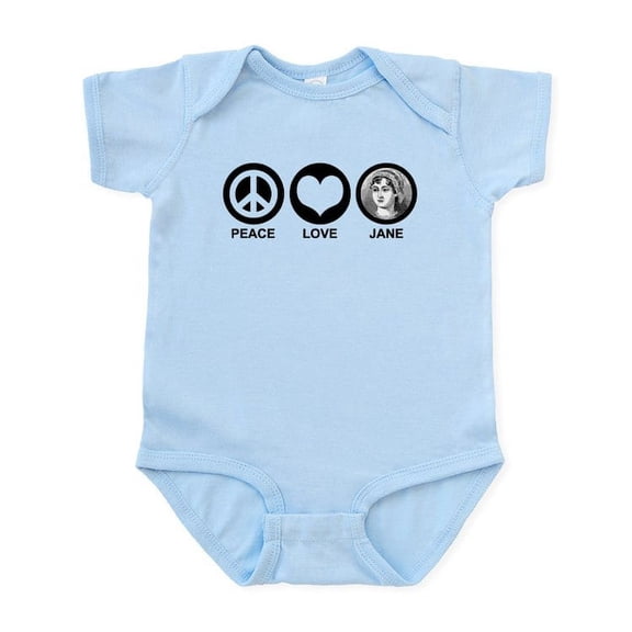 CafePress - Peace Love Jane Infant Bodysuit - Baby Light Bodysuit, Size Newborn - 24 Months