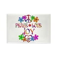 thumbnail image 1 of CafePress - Peace Love Joy - Rectangle Magnet, 2"x3" Refrigerator Magnet, 1 of 3